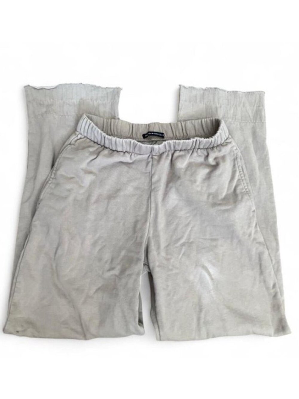 Brandy Melville Rosa Sweatpants One Size Mauve Raw Hem Fleece Lined
